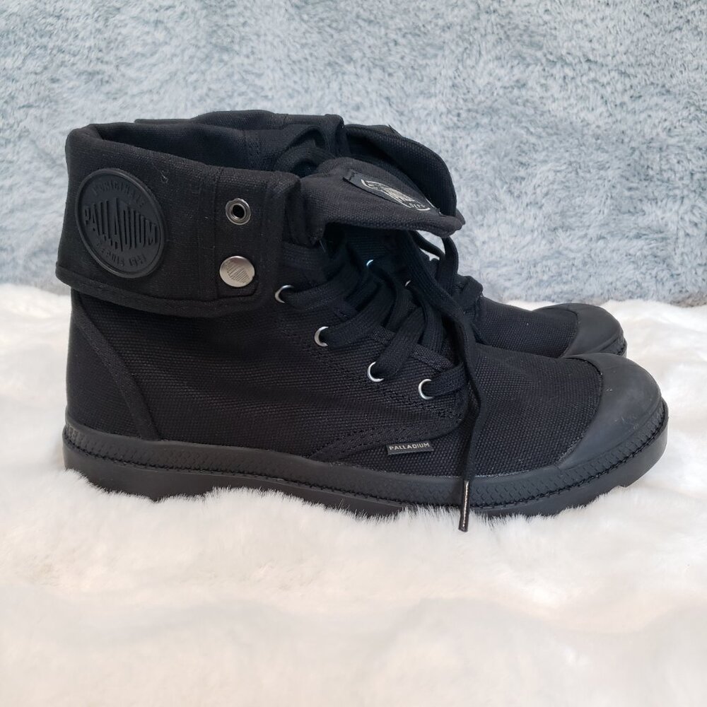 Palladium Mens Pampa Baggy Canvas Boots Black NEW Sizes Hi Rise Urban street - Picture 4 of 7